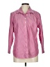 Chico's Stripes Pink Long Sleeve Button-Down Shirt Size Lg (2) - photo 1
