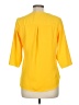 Unbranded 100% Polyester Yellow 3/4 Sleeve Blouse Size M - photo 2