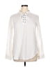 Cloth & Stone Ivory White Long Sleeve Blouse Size XL (estimated) - photo 1