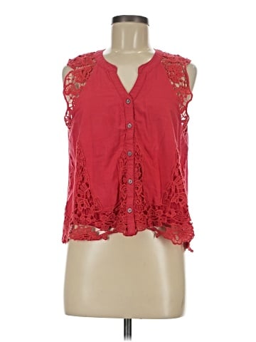 Vintage America Blues Sleeveless Blouse (view 1)