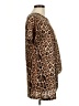 Crazy Train Animal Print Brown Short Sleeve Blouse Size M - photo 4