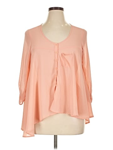 Material Girl 3/4 Sleeve Blouse (view 1)