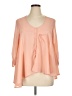 Material Girl 100% Polyester Pink 3/4 Sleeve Blouse Size XL - photo 1
