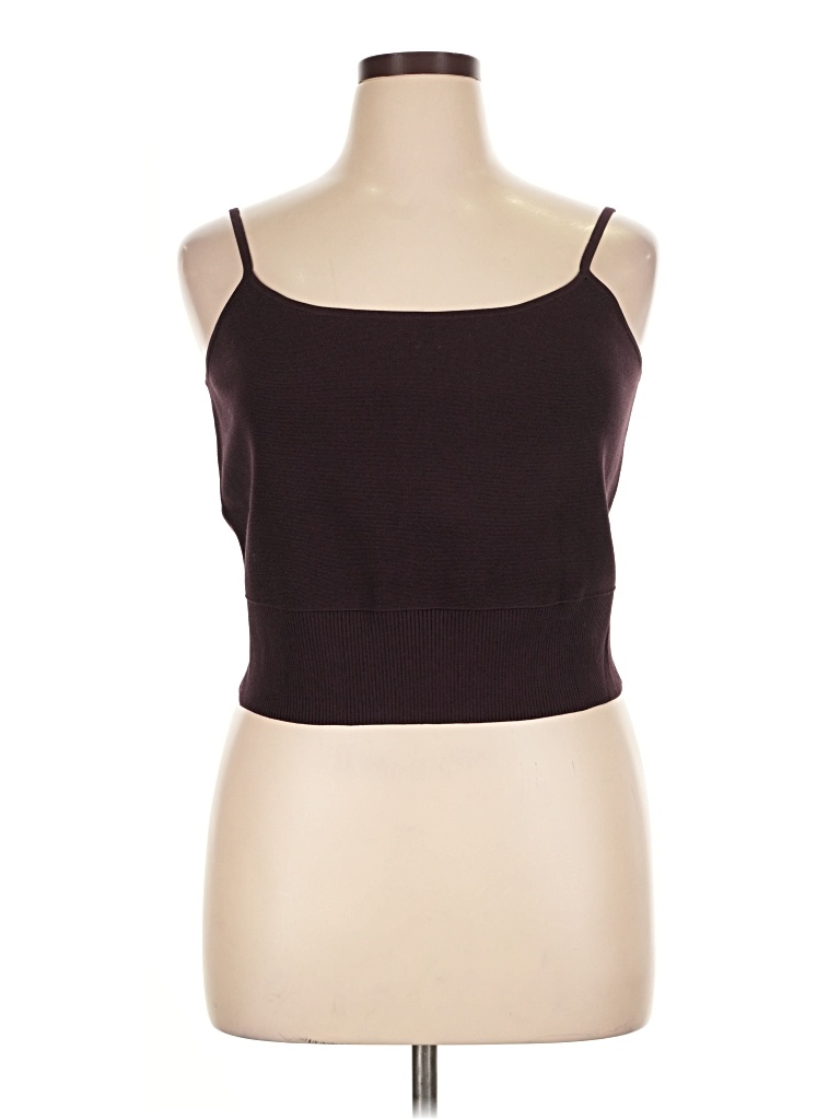Pre-owned Express Tube Top Brown Strapless Neckline Tops