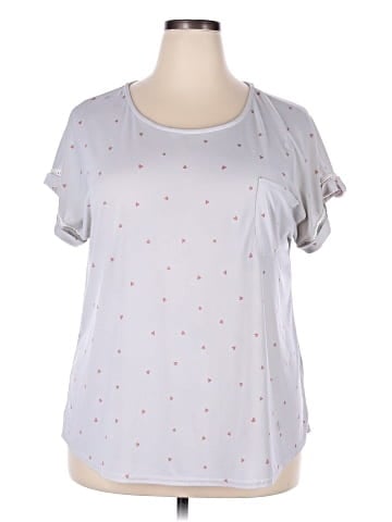 Flower & Feather Short Sleeve Top (view 1)