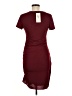 Assorted Brands Solid Burgundy Casual Dress Size M - photo 2