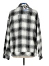 Boston Traders Plaid Silver Long Sleeve Blouse Size L - photo 2