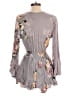 Illa Illa 100% Rayon Floral Gray Romper Size S - photo 2