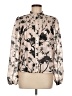 Allison 100% Polyester Floral Ivory Long Sleeve Blouse Size M - photo 1