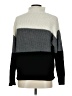 Unbranded 100% Acrylic Color Block Gray Turtleneck Sweater Size M - photo 2