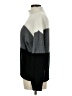 Unbranded 100% Acrylic Color Block Gray Turtleneck Sweater Size M - photo 5