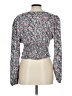 Wild Fable 100% Rayon Gray Long Sleeve Blouse Size L - photo 2