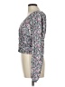 Wild Fable 100% Rayon Gray Long Sleeve Blouse Size L - photo 5