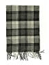 Unbranded Plaid Gray White Scarf One size - photo 2
