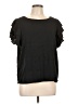 Shein Black Short Sleeve Top Size 12 - photo 1