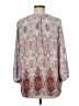 Lila Rose 100% Polyester Paisley Gray 3/4 Sleeve Blouse Size M - photo 2