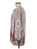 Lila Rose 100% Polyester Paisley Gray 3/4 Sleeve Blouse Size M - photo 5