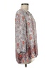 Lila Rose 100% Polyester Paisley Gray 3/4 Sleeve Blouse Size M - photo 4