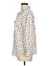 Adrienne Vittadini Polka Dots Ivory Long Sleeve Blouse Size L - photo 5