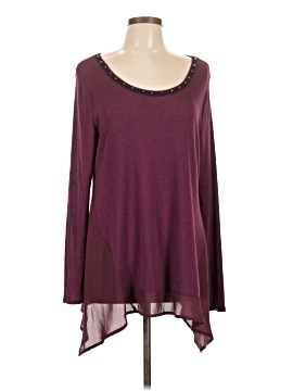 T-shirt Manches Longues Gris Simply Vera Vera Wang - Taille Large, Occasion Très Bon état