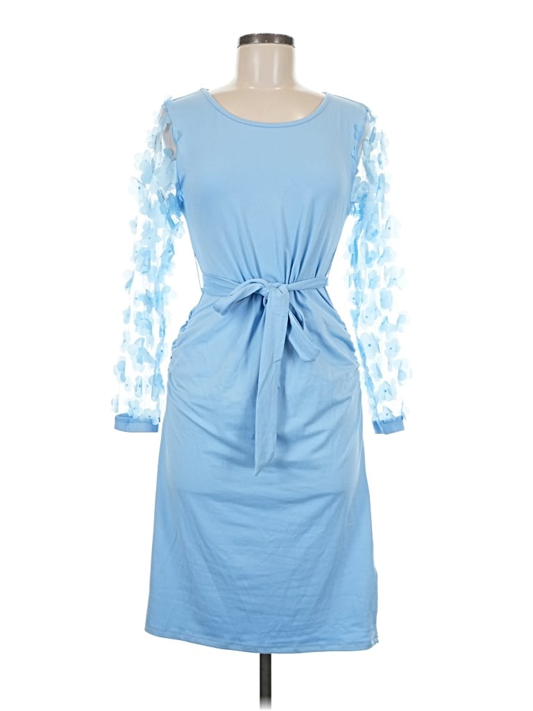 Pre-owned Unbranded Casual Dress In Blue