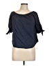 For Cynthia Blue 3/4 Sleeve Blouse Size L (petite) - photo 1