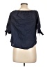 For Cynthia Blue 3/4 Sleeve Blouse Size L (petite) - photo 2