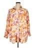 Terra & Sky Orange 3/4 Sleeve Blouse Size 1X - photo 1