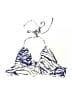 Shein Print Blue Swimsuit Top Size 6 - photo 1