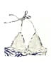 Shein Print Blue Swimsuit Top Size 6 - photo 2