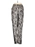 Beulah Style 100% Rayon Animal Print Silver Casual Pants Size S - photo 2