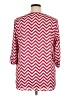 Kiara 100% Polyester Chevron-herringbone Red 3/4 Sleeve Blouse Size XL - photo 2