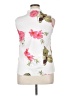 Unbranded 100% Polyester Floral White Short Sleeve Blouse Size L - photo 2