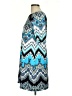 Studio One Print Blue Casual Dress Size L (petite) - photo 5
