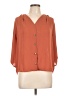 Everly 100% Polyester Orange 3/4 Sleeve Blouse Size L - photo 1