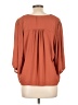 Everly 100% Polyester Orange 3/4 Sleeve Blouse Size L - photo 2