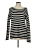 Forever 21 Contemporary Stripes Silver Pullover Sweater Size M - photo 1