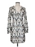 Assorted Brands 100% Polyester Print Silver Cocktail Dress Size XS - photo 1