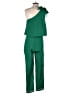 Shein 100% Polyester Solid Green Jumpsuit Size S - photo 2