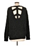 Sparkle & Fade Metallic Gray Pullover Sweater Size L - photo 2