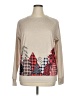 Unbranded Print Tan Brown Pullover Sweater Size XL - photo 1
