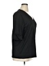 Unbranded 100% Polyester Black 3/4 Sleeve Top Size 1X - photo 4