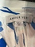 Amour Vert 100% Viscose Floral Blue Short Sleeve Blouse Size XS - photo 6