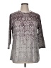 Unbranded Gray Purple 3/4 Sleeve Top Size XL - photo 1
