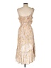 Assorted Brands 100% Rayon Paisley Tan Cocktail Dress Size 6 - photo 2