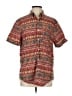 J.Crew 100% Cotton Print Red Short Sleeve Button-Down Shirt Size S - photo 1