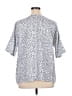 Creation Silver Short Sleeve Blouse Size XL - photo 2