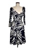 Neiman Marcus Print Black Ivory Cocktail Dress Size 6 - photo 1