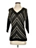 Coldwater Creek Chevron-herringbone Black Pullover Sweater Size XS - photo 1