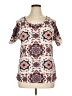 Free Kisses Ivory Short Sleeve Blouse Size XL - photo 1